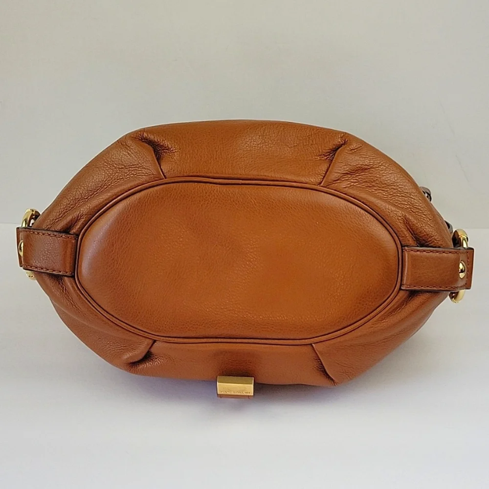 Michael Kors Fulton Pebbled Leather Hobo Bag Brown